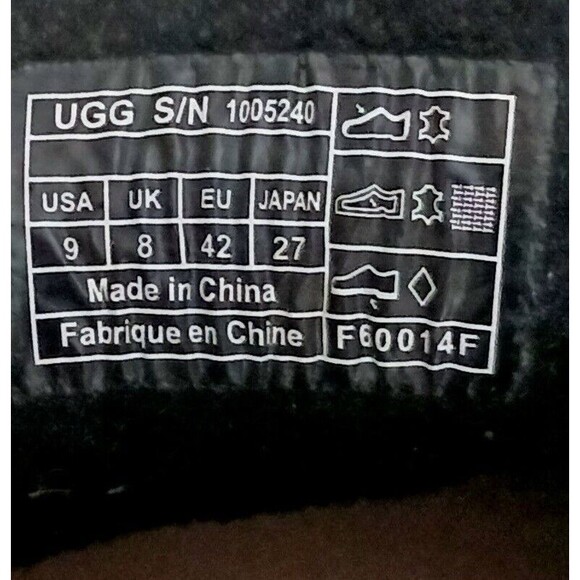 UGG Australia Marlowe Men's Moccasin Loafer Black Pebbled Leather 1005240 Sz 9 - Picture 5 of 7